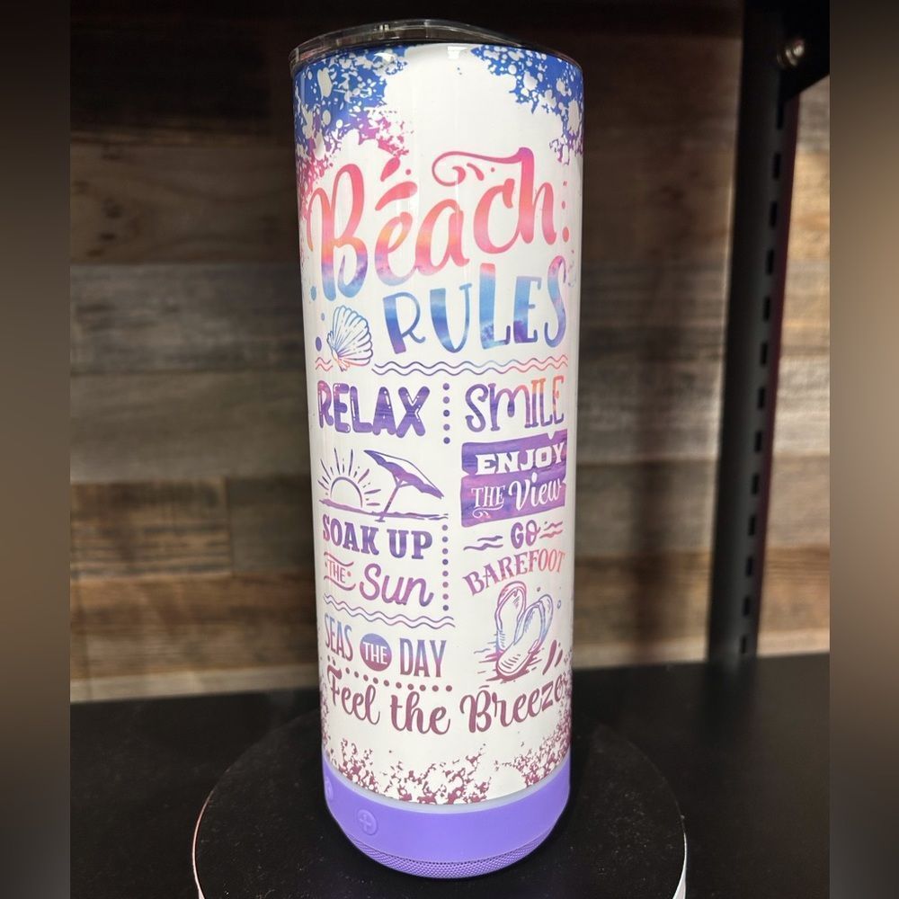 Beach Rules Bluetooth Speaker Tumbler